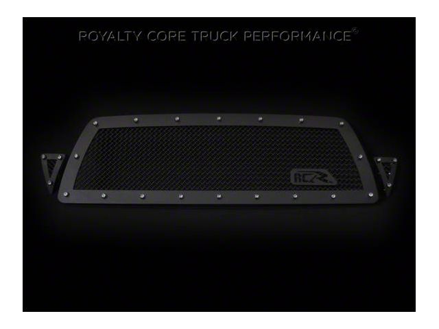 Royalty Core RCR Race Line Upper Grille Insert; Satin Black (05-11 Tacoma)