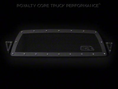 Royalty Core RCR Race Line Upper Grille Insert; Satin Black (05-11 Tacoma)