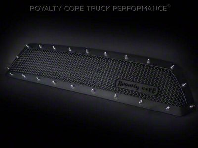 Royalty Core RCR Race Line Upper Grille Insert; Satin Black (12-15 Tacoma)