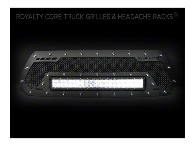 Royalty Core RCRX LED Race Line Upper Grille Insert; Satin Black (12-15 Tacoma)