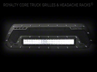 Royalty Core RCRX LED Race Line Upper Grille Insert; Satin Black (12-15 Tacoma)