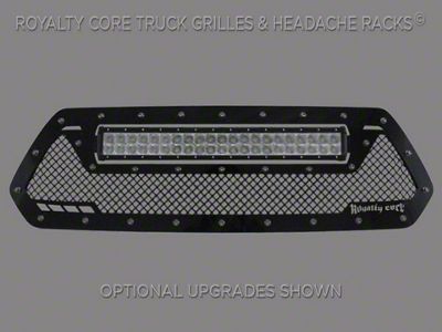 Royalty Core Winter Front Grille Cover; Satin Black (16-17 Tacoma)