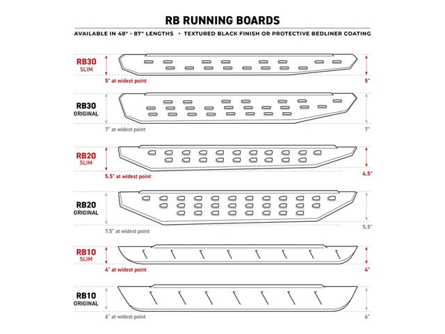 Go Rhino RB30 Running Boards with Drop Steps; Protective Bedliner Coating (05-23 Tacoma Double Cab)