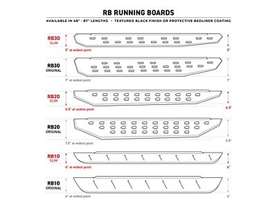 Go Rhino RB30 Running Boards with Drop Steps; Protective Bedliner Coating (05-23 Tacoma Double Cab)
