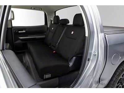 Covercraft Carhartt Super Dux PrecisionFit Custom Second Row Seat Cover; Black (05-11 Tacoma Double Cab)
