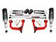 Rough Country 3.50-Inch Bolt-On Suspension Lift Kit with Lifted N3 Struts and Premium N3 Shocks; Red (05-23 6-Lug Tacoma)