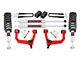 Rough Country 3.50-Inch Bolt-On Suspension Lift Kit with M1 Monotube Struts and Shocks; Red (05-23 4WD Tacoma)