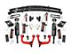 Rough Country 3.50-Inch Series II Bolt-On Suspension Lift Kit with Vertex Adjustable Coil-Overs, Vertex Shocks and Rear Leaf Springs; Red (05-23 6-Lug Tacoma)
