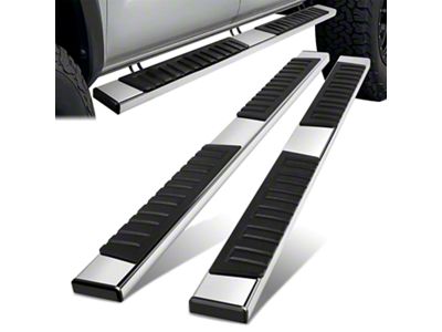Flat Board Running Boards; Stainless Steel (05-23 Tacoma Double Cab)