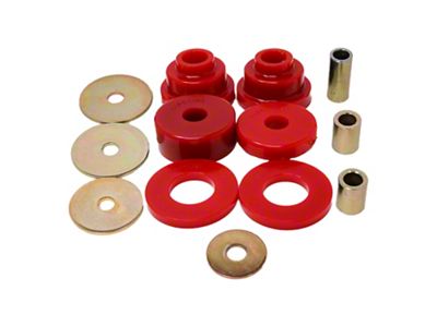Front Differential Bushings; Red (05-15 Tacoma)
