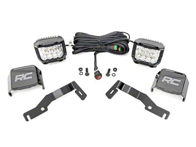 Rough Country 3-Inch Osram Wide Angle Series LED Ditch Light Kit (2024 Tacoma)