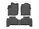 Weathertech Front and Rear Floor Liner HP; Black (18-23 Tacoma Double Cab w/ Automatic Transmission)