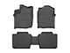 Weathertech Front and Rear Floor Liner HP; Black (18-23 Tacoma Access Cab w/ Automatic Transmission)