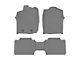 Weathertech Front and Rear Floor Liner HP; Gray (16-17 Tacoma Access Cab w/ Automatic Transmission)