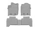 Weathertech Front and Rear Floor Liner HP; Gray (18-23 Tacoma Double Cab w/ Automatic Transmission)