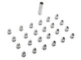 Chrome Acorn Spline Lug Nuts for Aftermarket Wheels; M14x1.5; Set of 24 (24-26 Tacoma)