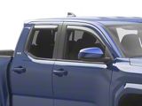 In-Channel Ventvisor Window Deflectors; Front and Rear; Dark Smoke (24-26 Tacoma)