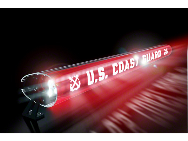 52-Inch LED Light Bar Cover Insert; U.S. Coast Guard