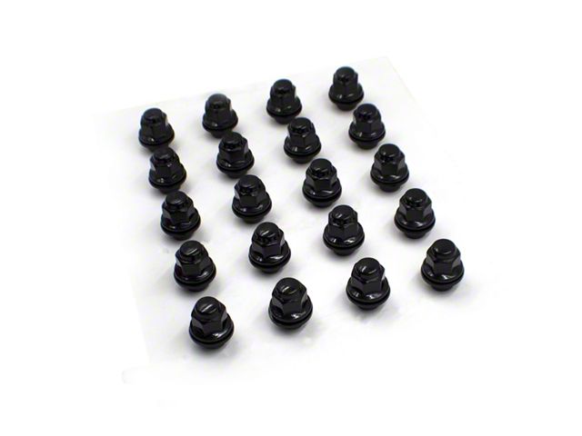 Black OEM Style Lug Nut Kit; 12mm x 1.5; Set of 20 (05-15 Tacoma)