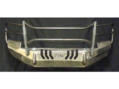 Throttle Down Kustoms Mayhem Front Bumper with Grille Guard; Bare Metal (05-11 Tacoma)