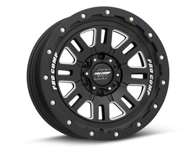 Pro Comp Wheels Cognito Satin Black Milled 6-Lug Wheel; 20x9; 0mm Offset (2024 Tacoma)