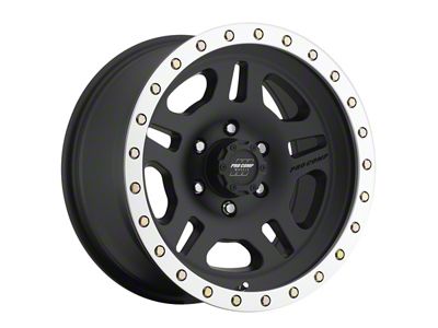 Pro Comp Wheels La Paz Satin Black Machined 6-Lug Wheel; 17x8.5; 0mm Offset (2024 Tacoma)