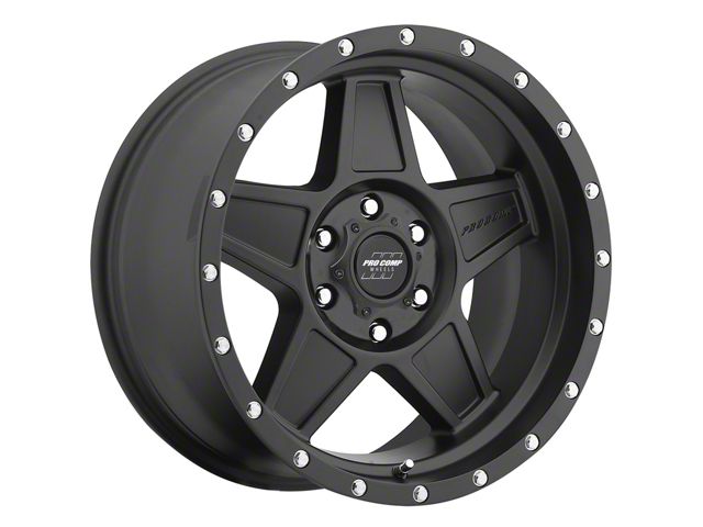 Pro Comp Wheels Predator Satin Black 6-Lug Wheel; 17x8.5; 0mm Offset (16-23 Tacoma)