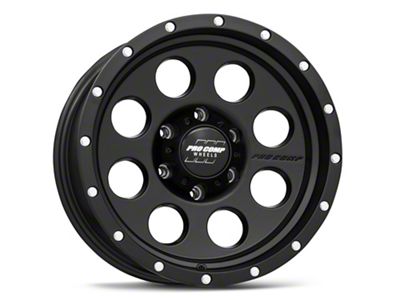 Pro Comp Wheels Proxy Satin Black 6-Lug Wheel; 17x9; -6mm Offset (03-09 4Runner)
