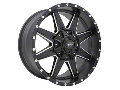 Pro Comp Wheels Quick 8 Satin Black Milled 6-Lug Wheel; 20x9; 0mm Offset (2024 Tacoma)