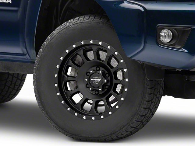 Pro Comp Wheels Rockwell Satin Black 6-Lug Wheel; 17x8.5; 0mm Offset (05-15 Tacoma)