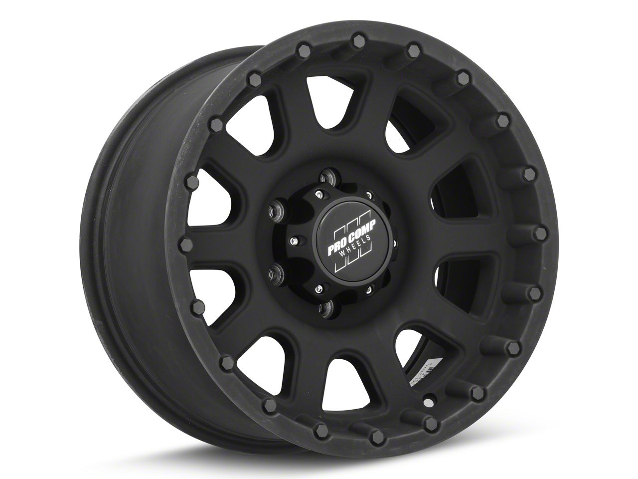 Pro Comp Wheels Tundra 32 Series Bandido Flat Black 6-Lug Wheel; 17x9 ...