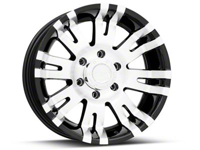 Pro Comp Wheels 01 Series Gloss Black Machined 6-Lug Wheel; 17x8; 0mm Offset (03-09 4Runner)