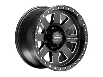 Pro Comp Wheels Trilogy Pro Satin Black 6-Lug Wheel; 17x9; -6mm Offset (2024 Tacoma)