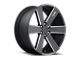 Foose Switch Black Milled 6-Lug Wheel; 20x9.5; 30mm Offset (05-15 Tacoma)