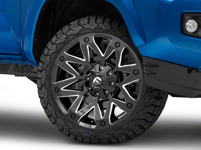 Fuel Wheels Ambush Gloss Black Milled 6-Lug Wheel; 20x9; 1mm Offset (16-23 Tacoma)