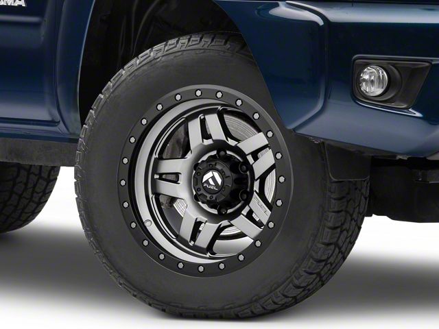 Fuel Wheels Anza Anthracite with Black Ring 6-Lug Wheel; 18x9; 20mm Offset (05-15 Tacoma)
