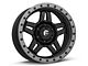 Fuel Wheels Anza Matte Black with Anthracite Ring 6-Lug Wheel; 17x8.5; -6mm Offset (05-15 Tacoma)