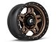 Fuel Wheels Anza Matte Bronze with Black Ring 6-Lug Wheel; 17x8.5; 6mm Offset (16-23 Tacoma)
