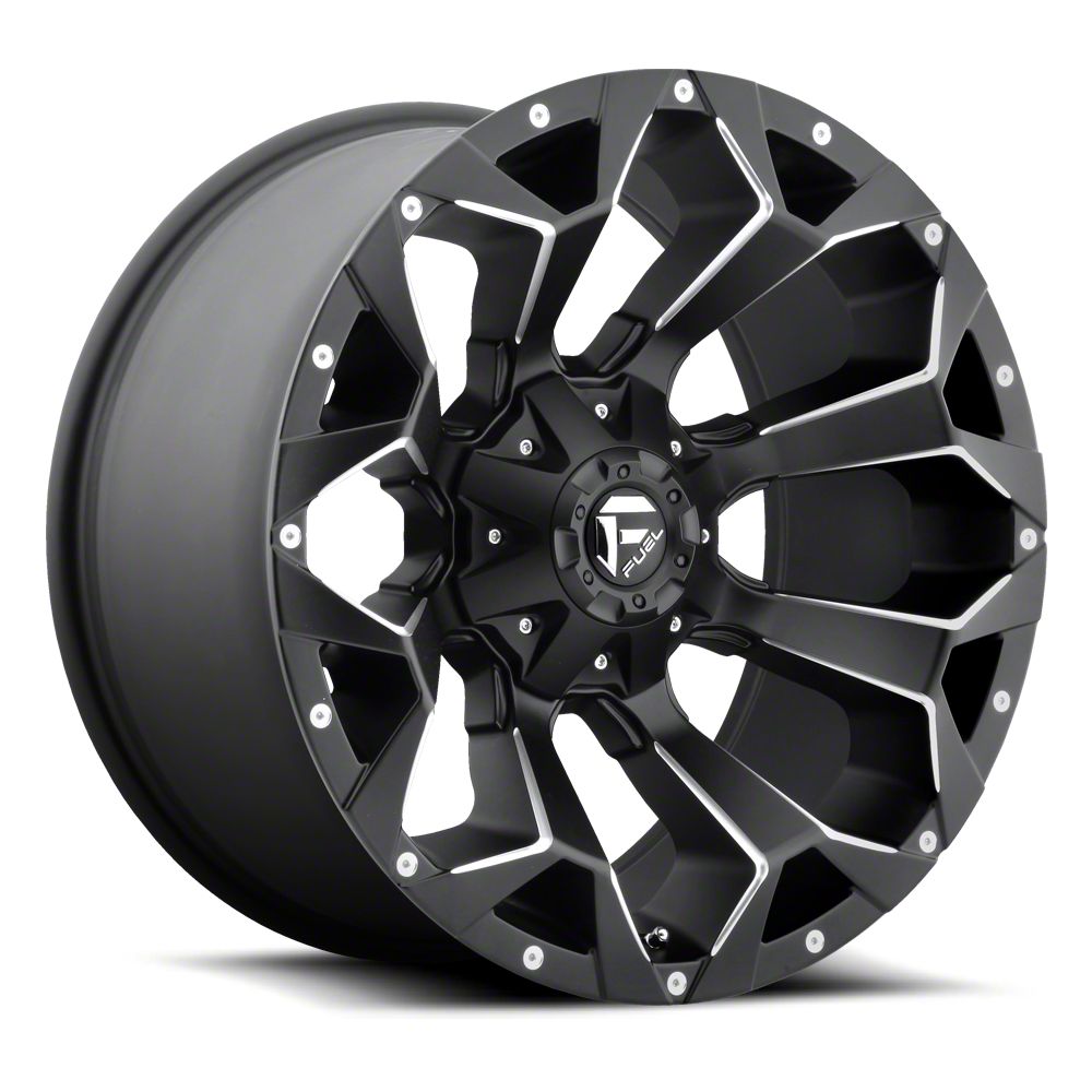 Fuel Wheels Assault Satin Black Milled 6-Lug Wheel; 17x9; -12mm Offset (10-23 4Runner)