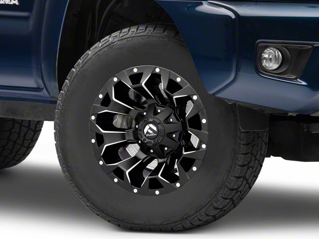 Fuel Wheels Assault Satin Black Milled 6-Lug Wheel; 17x9; -12mm Offset (05-15 Tacoma)
