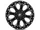 Fuel Wheels Assault Satin Black Milled 6-Lug Wheel; 17x9; -12mm Offset (16-23 Tacoma)