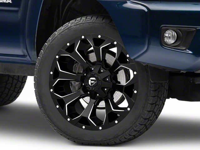 Fuel Wheels Assault Satin Black Milled 6-Lug Wheel; 20x9; 1mm Offset (05-15 Tacoma)
