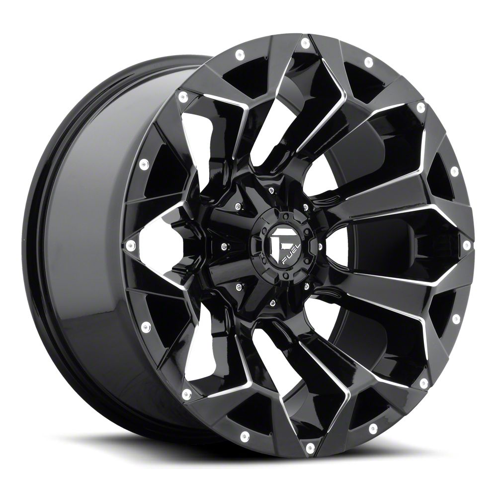 Fuel Wheels Assault Gloss Black Milled 6-Lug Wheel; 18x9; 1mm Offset (03-09 4Runner)