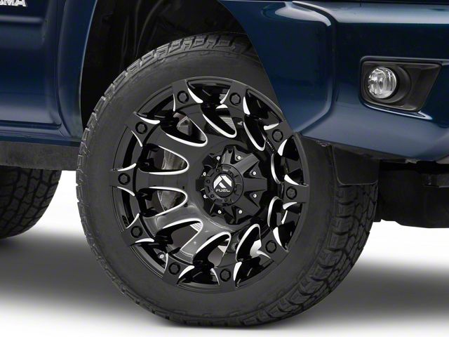 Fuel Wheels Battle Axe Gloss Black Milled 6-Lug Wheel; 20x9; 20mm Offset (05-15 Tacoma)