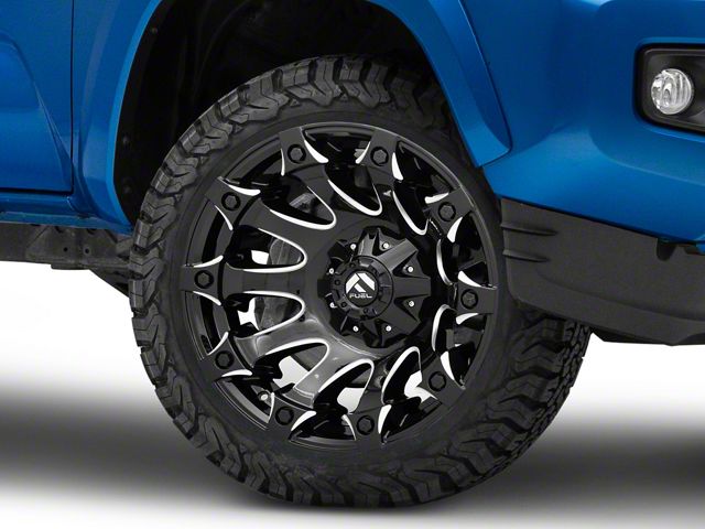 Fuel Wheels Battle Axe Gloss Black Milled 6-Lug Wheel; 20x9; 20mm Offset (16-23 Tacoma)