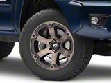 Fuel Wheels Beast Matte Black Machined with Dark Tint 6-Lug Wheel; 18x9; 1mm Offset (05-15 Tacoma)