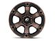 Fuel Wheels Beast Matte Black Machined with Dark Tint 6-Lug Wheel; 18x9; 1mm Offset (05-15 Tacoma)