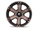 Fuel Wheels Beast Matte Black Machined with Dark Tint 6-Lug Wheel; 20x10; -18mm Offset (05-15 Tacoma)