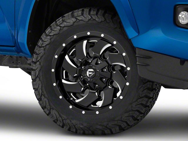 Fuel Wheels Cleaver Gloss Black Milled 6-Lug Wheel; 18x9; 1mm Offset (16-23 Tacoma)