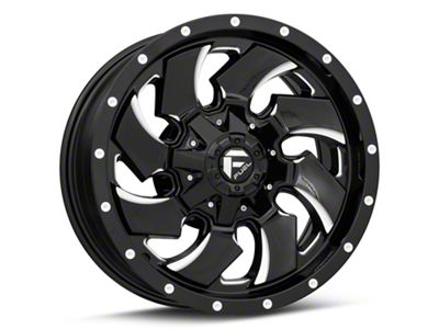 Fuel Wheels Cleaver Gloss Black Milled 6-Lug Wheel; 18x9; 20mm Offset (2024 Tacoma)